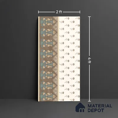 Highlighter Wall Tile TL 08543 C | 4 ft x 2 ft Full Body Dry Granula Plus Matte Finish Vitrified Tile - 10 mm | 4 Random Design | Suitable for Living Room, Bedroom, Bathroom & Kitchen