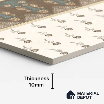 Highlighter Wall Tile TL 08543 C | 4 ft x 2 ft Full Body Dry Granula Plus Matte Finish Vitrified Tile - 10 mm | 4 Random Design | Suitable for Living Room, Bedroom, Bathroom & Kitchen