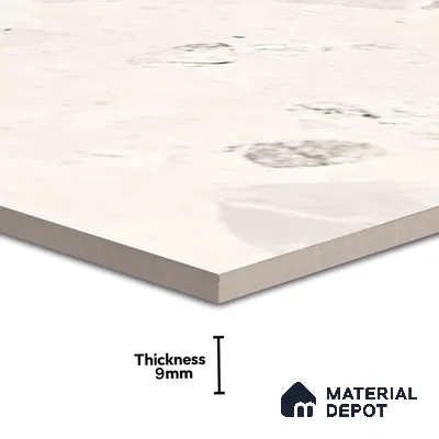 Terrazzo Floor & Wall Tile TL 06404 C Terazzo Bianco 4 ft x 2 ft Carving Matte Finish Vitrified Tile - 9 mm | Suitable for Living Room, Bedroom & Bathroom (Sample)