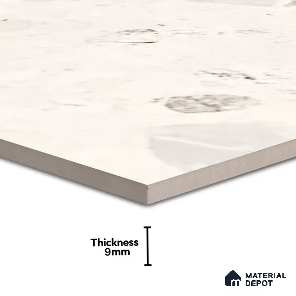 Terrazzo Floor & Wall Tile TL 06404 C Terazzo Bianco 4 ft x 2 ft Carving Matte Finish Vitrified Tile - 9 mm | Suitable for Living Room, Bedroom & Bathroom (Sample)