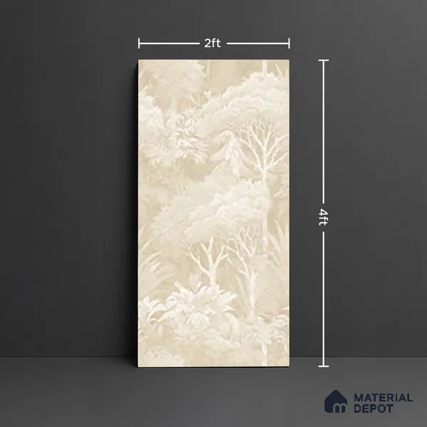 Tropical Wall Tile TL 09727 B  4 ft x 2 ft Vitrified Matte Finish - 9 mm (Sample)