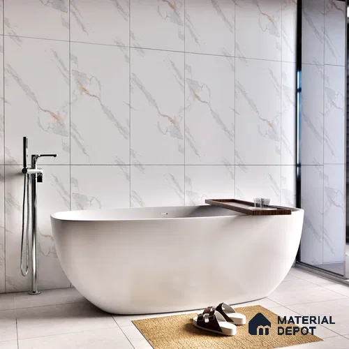 Endless Floor & Wall Tile TL 06272 Digital Sapphire Blue 4 ft x 2 ft Vitrified Matte Finish - 9 mm (Random Design 4) | Suitable for Living Room, Bedroom, Bathroom & Kitchen