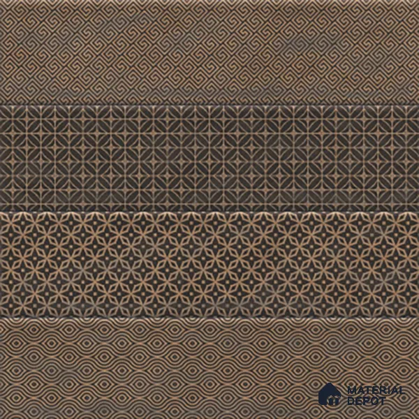 TL 00232 B Brown Mural 300 mm x 300 mm Wall Tile - 9 mm | Please Expect a Slight Variation of Pattern