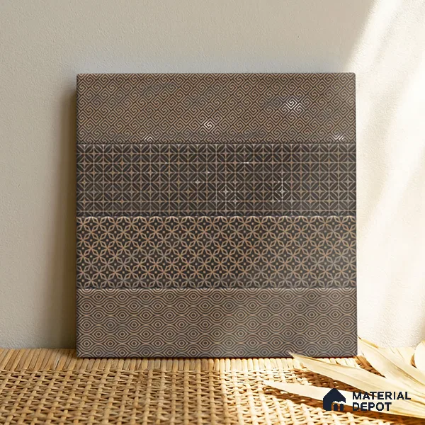 TL 00232 B Brown Mural 300 mm x 300 mm Wall Tile - 9 mm | Please Expect a Slight Variation of Pattern