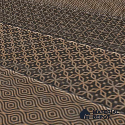 TL 00232 B Brown Mural 300 mm x 300 mm Wall Tile - 9 mm | Please Expect a Slight Variation of Pattern