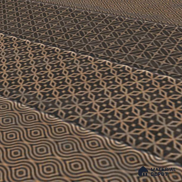 TL 00232 B Brown Mural 300 mm x 300 mm Wall Tile - 9 mm | Please Expect a Slight Variation of Pattern