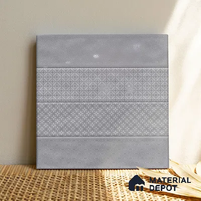 TL 00232 C Grey Mural 300 mm x 300 mm Wall Tile - 9 mm | Please Expect a Slight Variation of Pattern