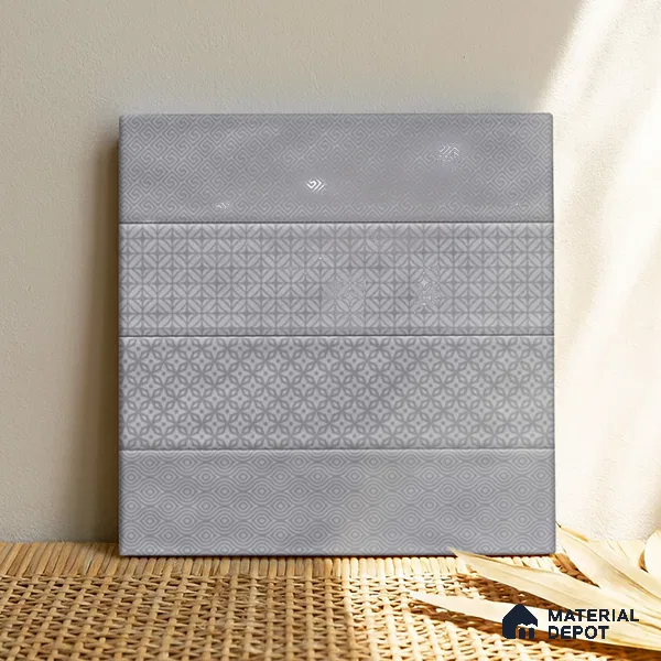 TL 00232 C Grey Mural 300 mm x 300 mm Wall Tile - 9 mm | Please Expect a Slight Variation of Pattern