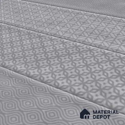 TL 00232 C Grey Mural 300 mm x 300 mm Wall Tile - 9 mm | Please Expect a Slight Variation of Pattern
