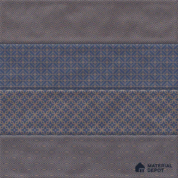 TL 00232 D Blue Mural 300 mm x 300 mm Wall Tile - 9 mm | Please Expect a Slight Variation of Pattern