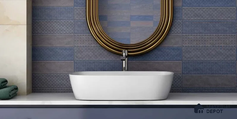 TL 00232 D Blue Mural 300 mm x 300 mm Wall Tile - 9 mm | Please Expect a Slight Variation of Pattern