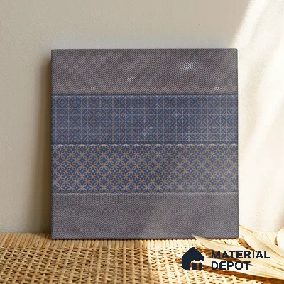 TL 00232 D Blue Mural 300 mm x 300 mm Wall Tile - 9 mm | Please Expect a Slight Variation of Pattern