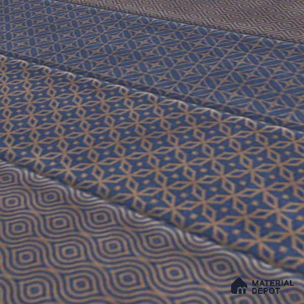TL 00232 D Blue Mural 300 mm x 300 mm Wall Tile - 9 mm | Please Expect a Slight Variation of Pattern