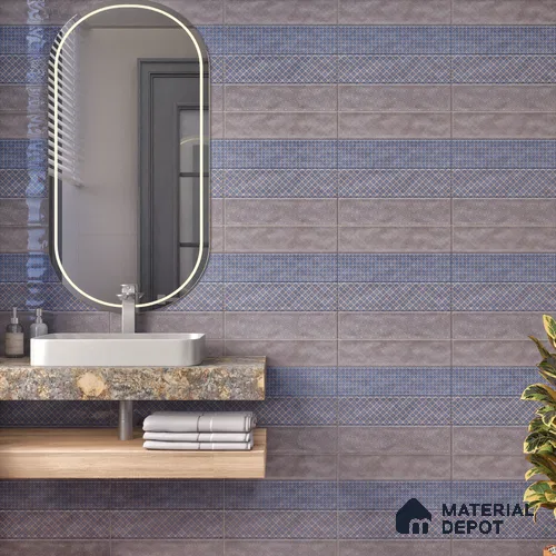 TL 00232 D Blue Mural 300 mm x 300 mm Wall Tile - 9 mm | Please Expect a Slight Variation of Pattern