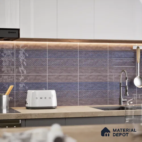 TL 00232 D Blue Mural 300 mm x 300 mm Wall Tile - 9 mm | Please Expect a Slight Variation of Pattern