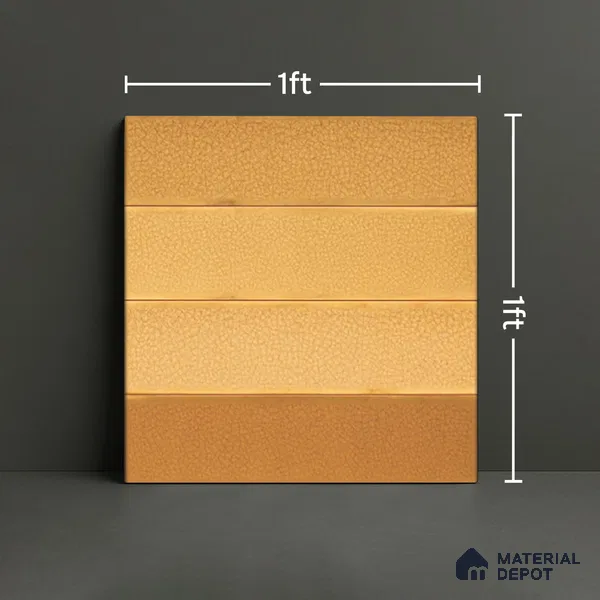 TL 00232 F Yellow Mural 300 mm x 300 mm Wall Tile - 9 mm | Please Expect a Slight Variation of Pattern