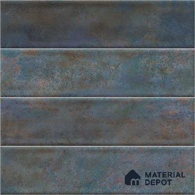 Faux Subway Wall Tile TL 05006 Marrakech Arctic Blue Brick 1 ft x 1 ft Ceramic Glossy Finish - 9.5 mm | Suitable for Highlighter Walls, Foyer, Bathroom, Kitchen Wall & Backsplashes | Please Expect a Slight Variation of Pattern (Sample)