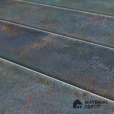 Faux Subway Wall Tile TL 05006 Marrakech Arctic Blue Brick 1 ft x 1 ft Ceramic Glossy Finish - 9.5 mm | Suitable for Highlighter Walls, Foyer, Bathroom, Kitchen Wall & Backsplashes | Please Expect a Slight Variation of Pattern (Sample)