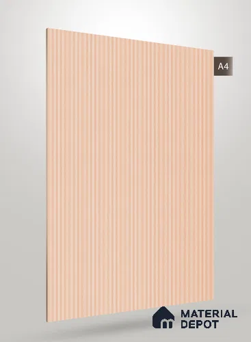 Blush Pink Fluted Solid Color JB 655 8 ft x 4 ft Matte Finish Decorative Laminate - 1 mm | Suitable for TV Unit,Wardrobe, Kitchen Cabinets