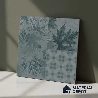 TL 00896 B Jekorb Grey Decor 600 x 600 mm Matte Finish Tile - 9 mm | Please Expect a Slight Variation of Pattern