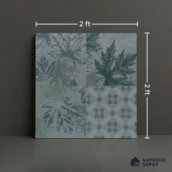 TL 00896 B Jekorb Grey Decor 600 x 600 mm Matte Finish Tile - 9 mm | Please Expect a Slight Variation of Pattern