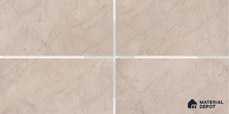 Marble Floor & Wall Tile TL 02196 B Arezzo Brown 4 ft x 2 ft Glossy Finish Vitrified Tile - 9 mm (Random 5)