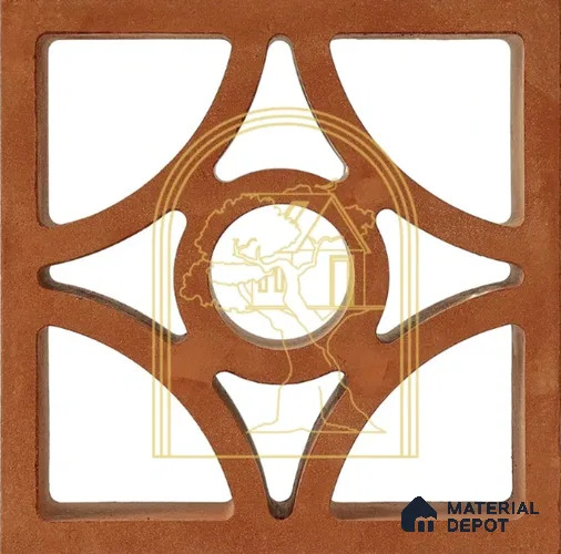 DMD-200 | Vivo Terracotta Jali | 200 x 200 mm - 60 mm
