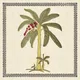Handmade Third Fired Moroccan Wall Tile TL 13004 G Banana Palm 300x300 mm Embossed Glue Matte Finish Ceramic Rajasthani Series Tile - 9 mm Image 01
