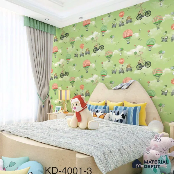 KD4001-3 | 10 Meter x 21 Inches Patterned Look Wallpaper - 57.41 Sq. Ft. | Minimum 15% wastage during installation