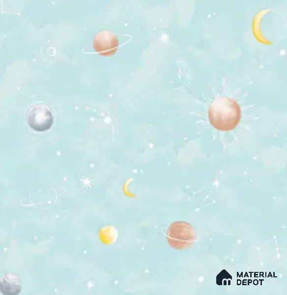 KD4011-1 | 10 Meter x 21 Inches Space Look Wallpaper - 57.41 Sq. Ft. | Minimum 15% wastage during installation