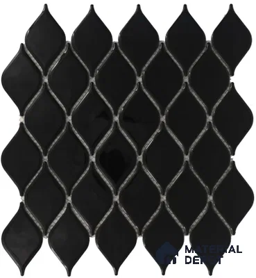 Subway Mosaic Wall Tile TL 05278 C Leafscape Fern Noir 266 x 266 mm (Chip Size - 48x86 mm) Ceramic Glossy Finish - 8 mm | Suitable for Bathroom,Kitchen,Swimming Pool,Accent / Feature Walls (Sample)