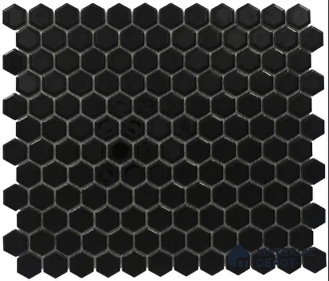 Subway Mosaic Wall Tile TL 05284 C Hexa Mosaico Oxido Cix 258.1 x 258.1 mm (Chip Size - 23x26.6 mm) Ceramic Glossy Finish - 8 mm | Suitable for Bathroom,Kitchen,Swimming Pool,Accent / Feature Walls (Sample)