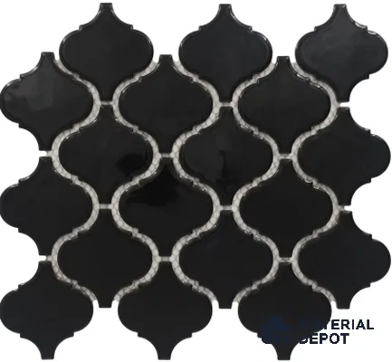 Subway Mosaic Wall Tile TL 05285 C Lantern Beacon Black 242 x 242 mm (Chip Size - 74x78 mm) Ceramic Glossy Finish - 8 mm | Suitable for Bathroom,Kitchen,Swimming Pool,Accent / Feature Walls (Sample)