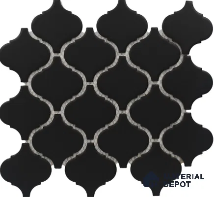 Subway Mosaic Wall & Floor Tile TL 05285 D Lantern Beacon Black 242 x 242 mm (Chip Size - 74x78 mm) Ceramic Matte Finish - 8 mm | Suitable for Bathroom,Kitchen,Swimming Pool,Accent / Feature Walls (Sample)