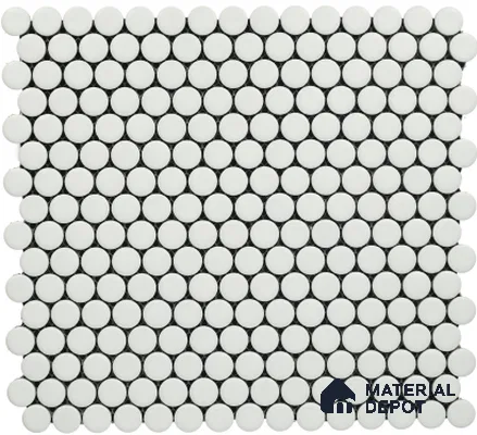 Subway Mosaic Wall & Floor Tile TL 05283 B Penny Chiaro Cente 286 x 286 mm (Chip Size - 19 mm) Ceramic Matte Finish - 8 mm | Suitable for Bathroom,Kitchen,Swimming Pool,Accent / Feature Walls (Sample)
