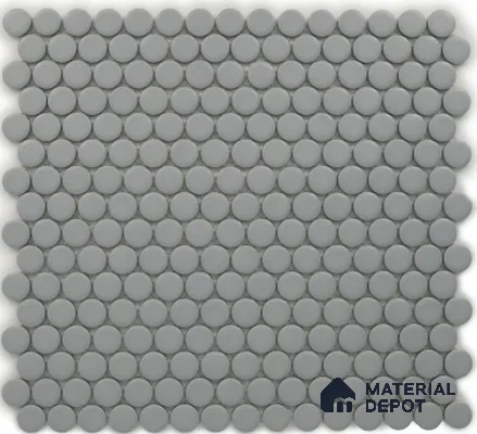Subway Mosaic Wall & Floor Tile TL 05283 E Penny Chiaro Cinder 286 x 286 mm (Chip Size - 19 mm) Ceramic Matte Finish - 8 mm | Suitable for Bathroom,Kitchen,Swimming Pool,Accent / Feature Walls (Sample)
