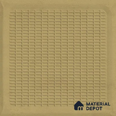 TL 03723 C Khakhi 03 | 200x200 mm Glossy Finish Ceramic Wall Pattern 3 Subway Tile - 10 mm (Sample)