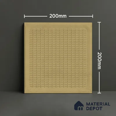 TL 03723 C Khakhi 03 | 200x200 mm Glossy Finish Ceramic Wall Pattern 3 Subway Tile - 10 mm (Sample)