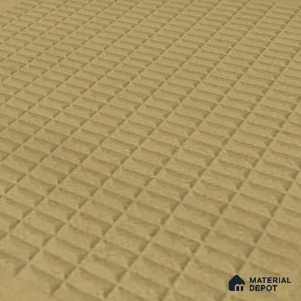 TL 03723 Khakhi 01 | 200x200 mm Glossy Finish Ceramic Wall Pattern 1 Subway Tile - 10 mm (Sample)