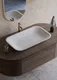 Kingstone Marble Rouge Des Pyrenees Translucent Basin BS 00212 M 595 x 380 mm Artificial Stone Acrylic Body Stain Free Designer Basin - 110 mm | Suitable For Bathroom, Vanity & Utility Areas | Image 01