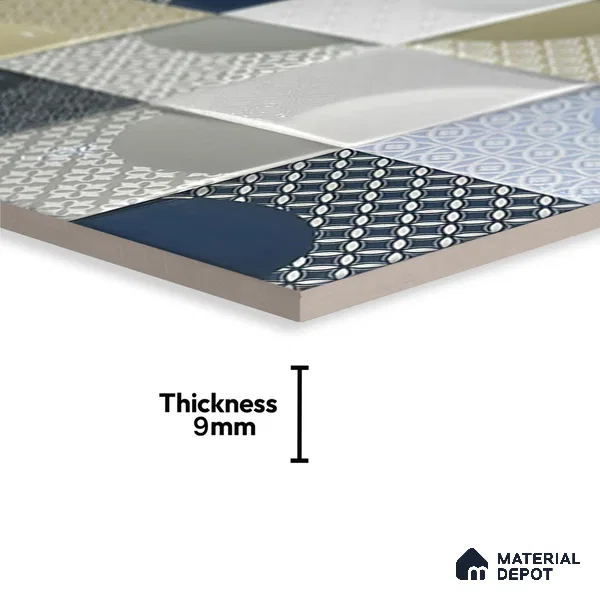 Kitchen Wall Tile TL 05387 B Bistro Arctic Pearl Highlighter 2 ft x 1 ft Ceramic Glossy Finish - 9 mm | Suitable For Kitchen, Bathroom Walls and Backsplashes (Sample)