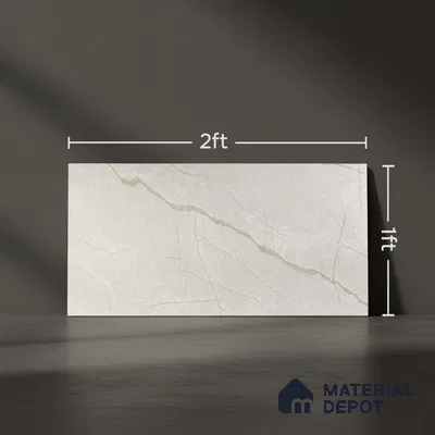 Kitchen Wall Tile TL 05394 C Bistro Aura Grey Light 2 ft x 1 ft Ceramic Matte Finish - 9 mm | Suitable For Kitchen, Bathroom Walls and Backsplashes (Sample)