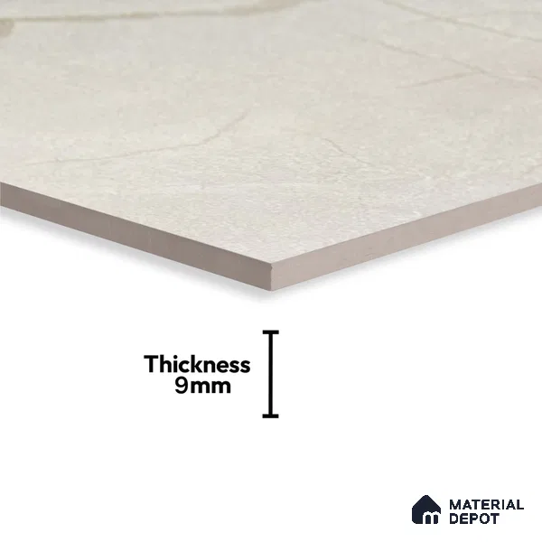 Kitchen Wall Tile TL 05394 C Bistro Aura Grey Light 2 ft x 1 ft Ceramic Matte Finish - 9 mm | Suitable For Kitchen, Bathroom Walls and Backsplashes (Sample)