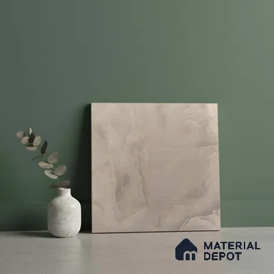 Marble Floor Tile TL 05407 C Bistro Beige Onyx Matching Floor 1 ft x 1 ft Ceramic Anti Skid Matte Finish - 9 mm | Suitable For Bathroom, Kitchen (Sample)