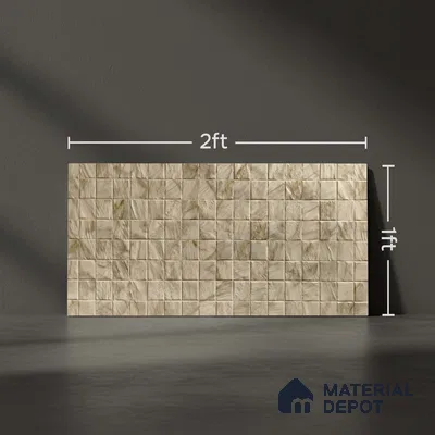 Kitchen Wall Tile TL 05410 B Bistro Bianco White Highlighter 2 ft x 1 ft Ceramic Matte Finish - 9 mm | Suitable For Kitchen, Bathroom Walls and Backsplashes (Sample)