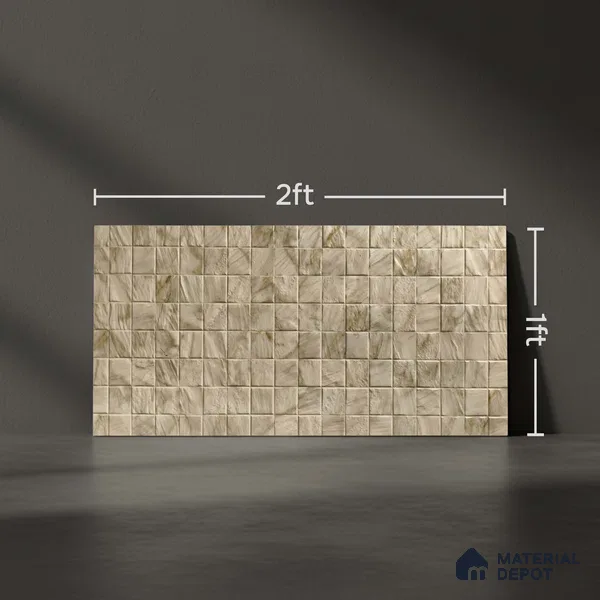 Kitchen Wall Tile TL 05410 B Bistro Bianco White Highlighter 2 ft x 1 ft Ceramic Matte Finish - 9 mm | Suitable For Kitchen, Bathroom Walls and Backsplashes (Sample)