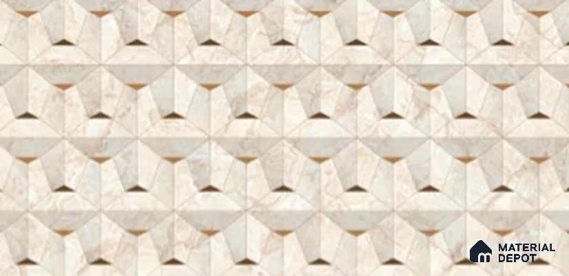 Highlighter Wall Tile TL 05399 E Bistro Cloud Beige Highlighter 2 ft x 1 ft Ceramic Glossy Finish - 9 mm | Suitable For Kitchen, Bathroom Walls and Backsplashes