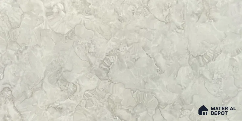 Kitchen Wall Tile TL 05399 B Bistro Cloud Grey Light 2 ft x 1 ft Ceramic Glossy Finish - 9 mm | Suitable For Kitchen, Bathroom Walls and Backsplashes (Sample)