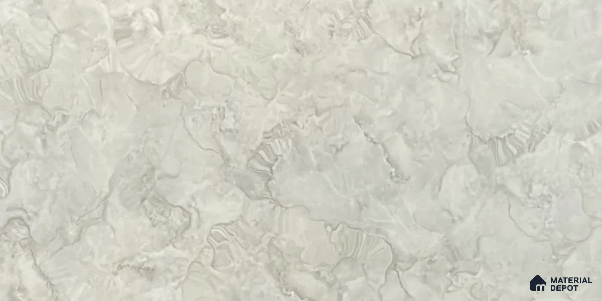Kitchen Wall Tile TL 05399 B Bistro Cloud Grey Light 2 ft x 1 ft Ceramic Glossy Finish - 9 mm | Suitable For Kitchen, Bathroom Walls and Backsplashes (Sample)