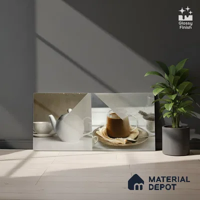 Kitchen Wall Tile TL 05411 C Bistro Irish Grey Highlighter 2 ft x 1 ft Ceramic Glossy Finish - 9 mm | Suitable For Kitchen, Bathroom Walls and Backsplashes (Sample)